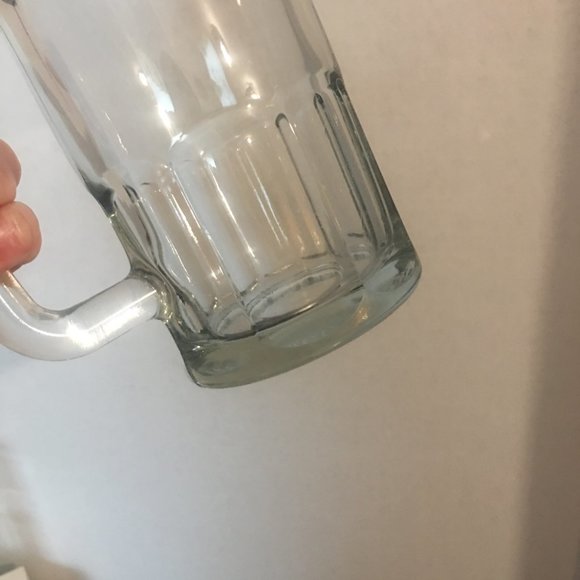 Set of 2 Large Heavy Glass Beer Mugs - Picture 8 of 12